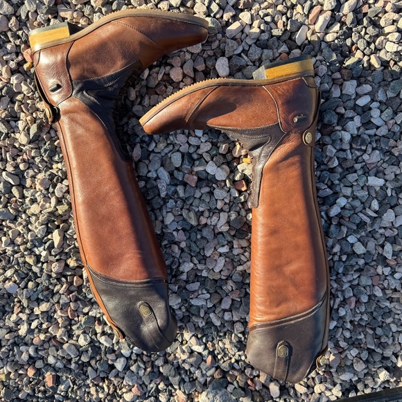 Mountain Horse Sovereign field boots Brown NWOB Size 7 Tall/Slim + Extras! - Picture 9 of 13